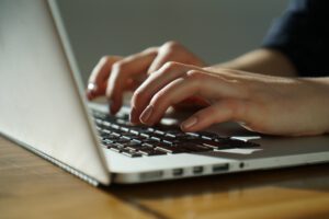 hands-typing - computer
