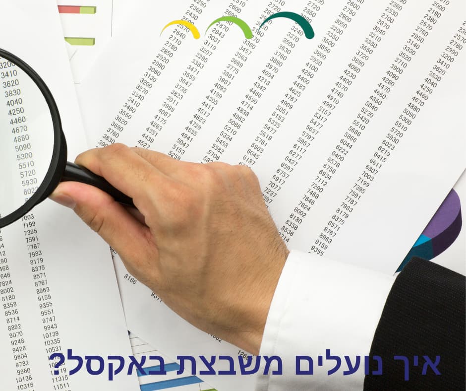 איך נועלים משבצת באקסל?