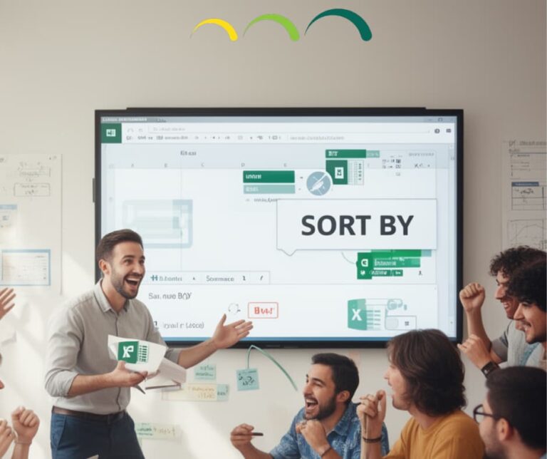 קורס אקסל - פונקציית SORT BY