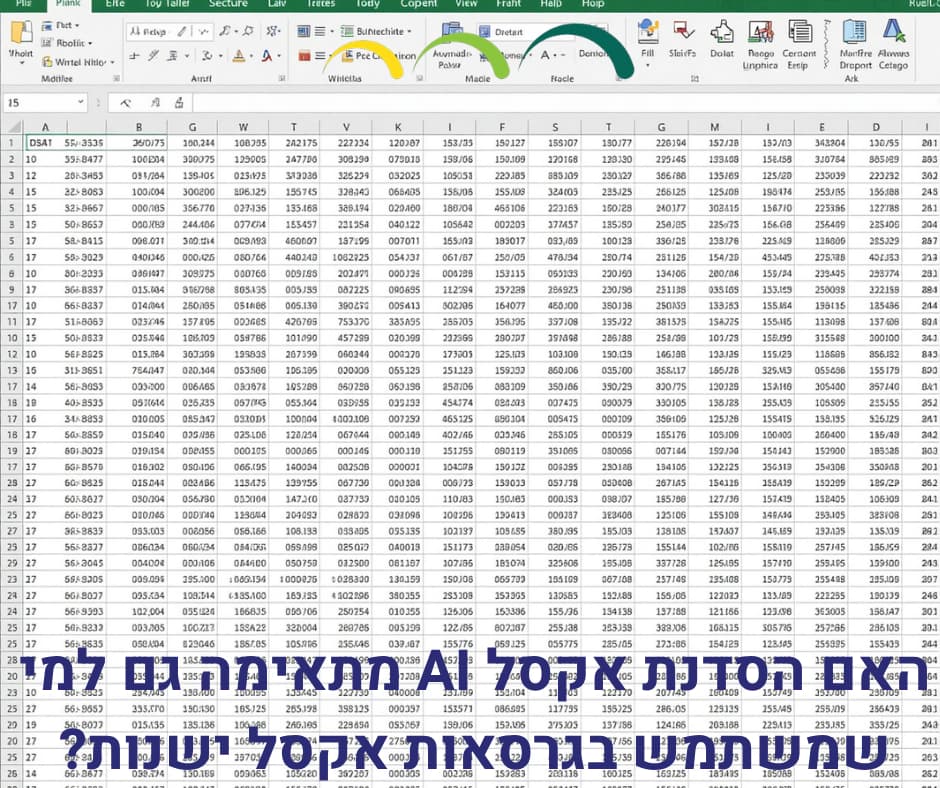 האם הסדנת אקסל AI מתאימה גם למי שמשתמש בגרסאות אקסל ישנות?